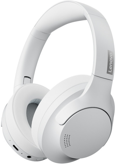 레노버 TH46 노이즈 캔슬링 무선 블루투스 헤드폰, 화이트