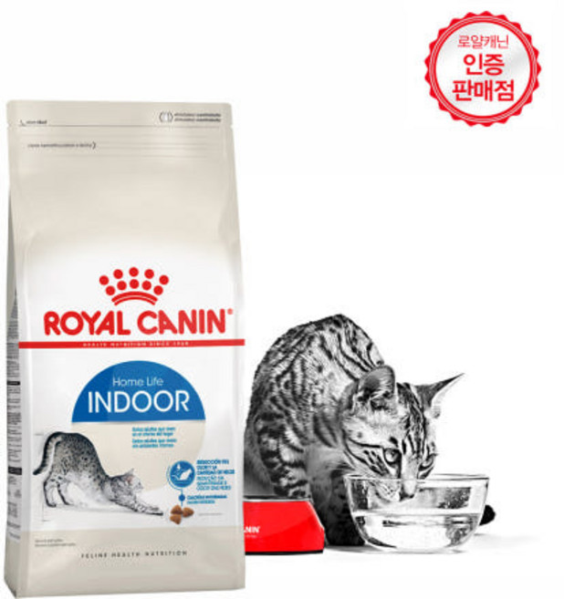 2kg 당일출고(최근입고분) 로얄캐닌 캣 인도어27 2kg 변냄새감소 체중관리 헤어볼배출 증정)닭가슴살1개