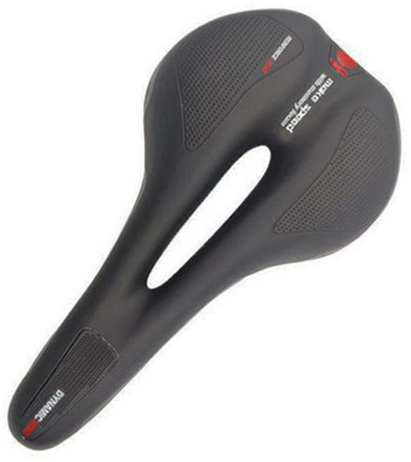 make speed 4세대 패드 자전거 안장, 1개, 레드