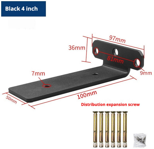 2팩 헤비 듀티 5MM 주철 금속 선반 브래킷 산업용 하드웨어 지지대 두꺼운