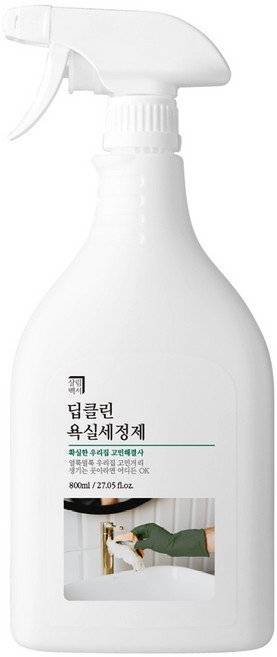 살림백서 딥클린 욕실 세정제 800ml 대용량 화장실 청소 세제 찌든때 변기, 1개