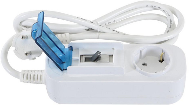 대한이라이트 고용량 1구 5미터 멀티탭 1구 5M 배선차단기 DHM-HNG-1C, 화이트, 1개