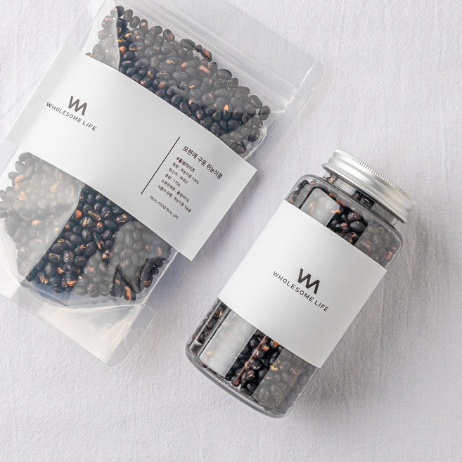 세척후 매일아침 구운 국산 쥐눈이콩 볶은 약콩 볶음, 대용량 실속형(지퍼팩), 1개