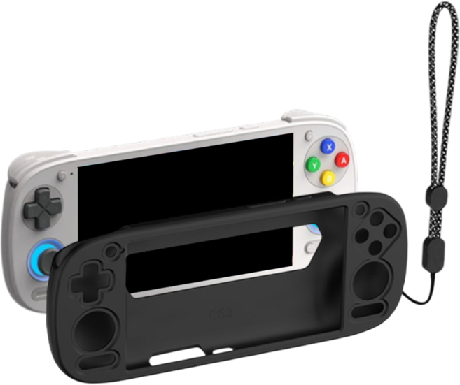 레트로이드 포켓 G2 풀커버 하우징 케이스, 1개, 블랙, Retroid Pocket5 G2