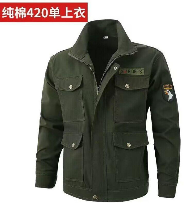 勞保工裝 耐臟工作服裝男 加厚防燙電焊服 純棉春秋冬款 長袖幹活工人勞保工裝 勞保工裝02