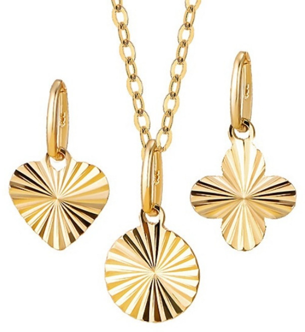 골드앤 여성용 14K 썬라잇 써클 목걸이 + 팬던트 2종