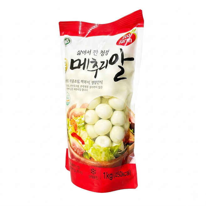 국산 깐메추리알 삶은 메추리알 1kg 10개