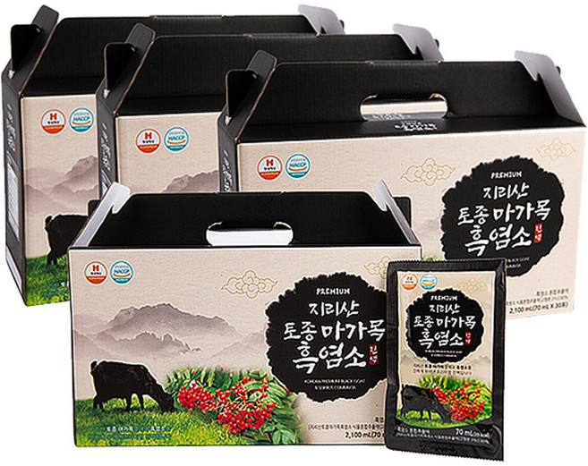 [나눔비책 인기상품] 마가목 흑염소 진액, 120개, 70ml