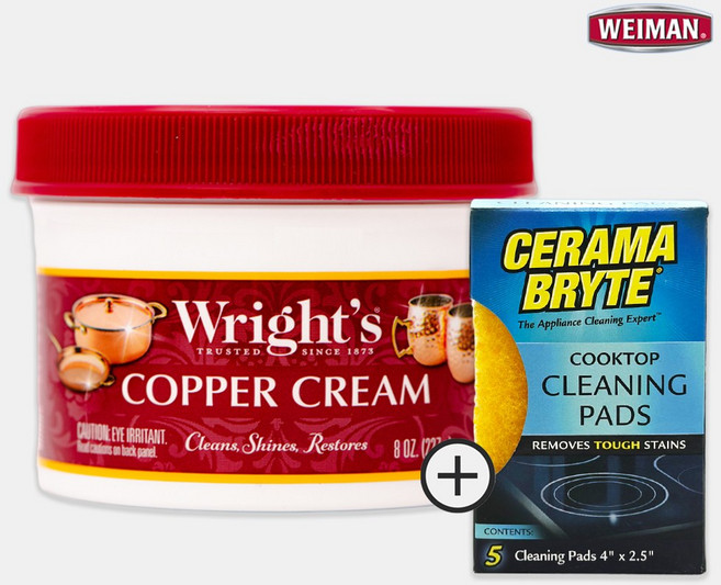 와이만 쿠퍼크림 227g+무흠집 세라마브라이트 수세미 5p, 1개