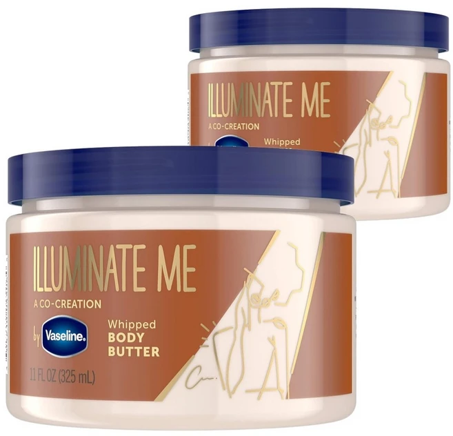 Vaseline 바셀린 일루미네이트 미 바디 버터 미국 직배송 325ml 2개 - 쿠팡