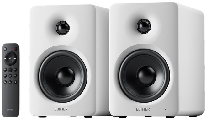 에디파이어 컴팩트 액티브 2.0 HDMI eARC USB-C AUX 블루투스6.0 서브우퍼 100W RMS출력 LDAC 코덱 TV연결가능 고해상도오디오스피커 리모컨 포함, 화이트, M90