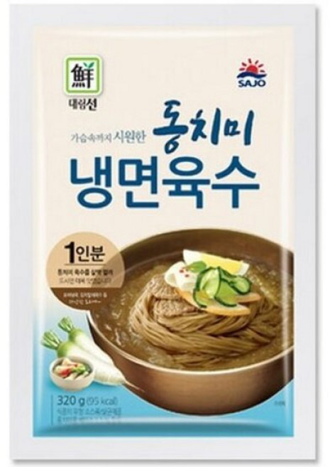5분마켓 대림 동치미 냉면육수 320g, 15개