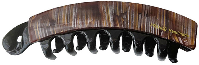 머리가 적어도 편안하게 사용해요 미끄러지지 않아요 프렌치 작은 세로 클립핀 높은 말머리 바나나 클립 오래 고정 고급스러운 아세테이트 France Handmade