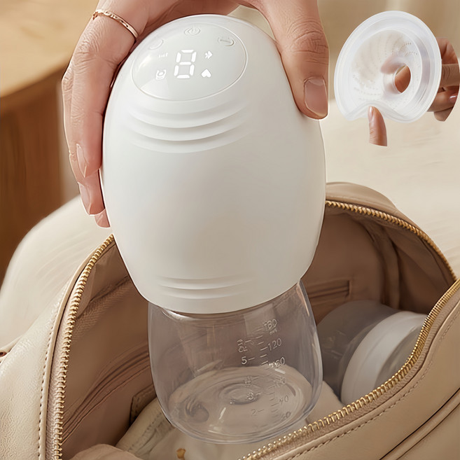 Mochae 전동식 유축기 무선 핸즈프리 모유착유기 PP 웨어러블 분리 세탁 가능 유축기 휴대용 가슴 안마기, 1개, 화이트