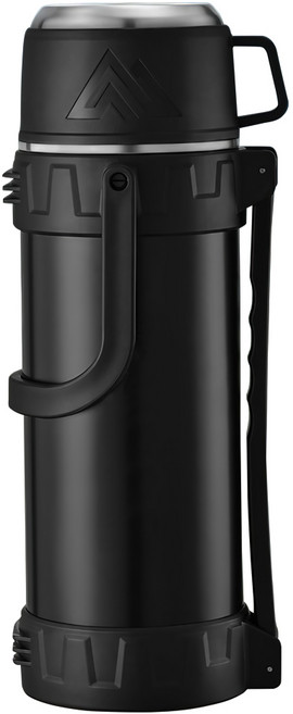 루비코코 대용량 워터저그 물통 보냉 보온병, 1개, 2L, 블랙