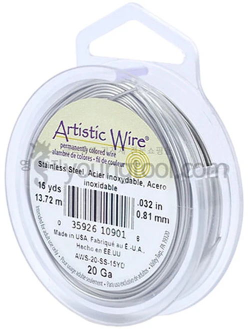 비달론 아티스틱와이어 스탠다드 스테인레스 1.0mm, 1개 - 쿠팡