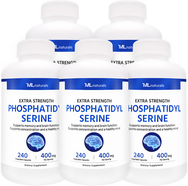 마이라이프 내추럴스 포스파티딜세린 400mg, 240정, 5개