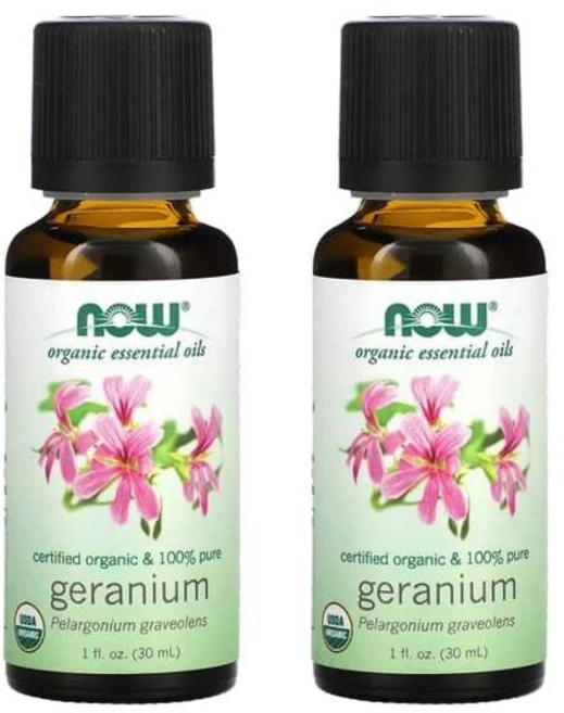 나우푸드 제라늄 organic 100% 에센셜 오일 30ml x2병, 2개 - 쿠팡