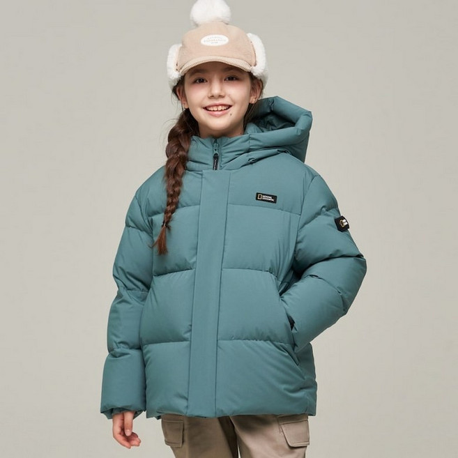 내셔널지오그래픽 키즈 K244UDW940 안데스 덕 다운 점퍼 MINTGREEN 560634