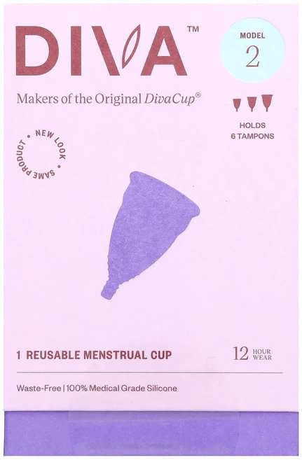 디바 인터내셔널 디바컵 모델 2 재사용 가능한 생리컵 1개 DIV-00002 - 쿠팡