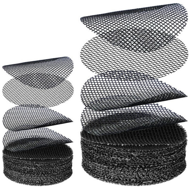 가든인 분갈이 원형 깔망 10cm 50개입 메쉬 패드, 1세트