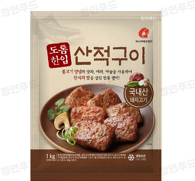 마니커식품 도톰한입 산적구이 국내산 1kg, 3개