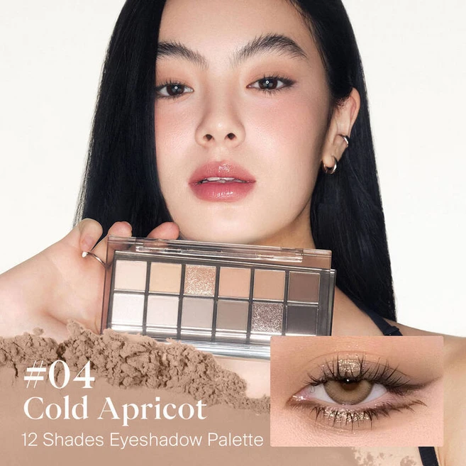 촉촉 JOOCYEE 12가지 쉐이드 아이섀도우 팔레트 280423, [03] 04 Cold Apricot - 쿠팡