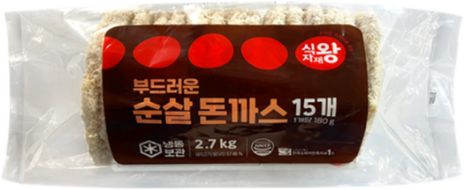 식자재왕 부드러운 순살돈까스, 1개, 2.7kg