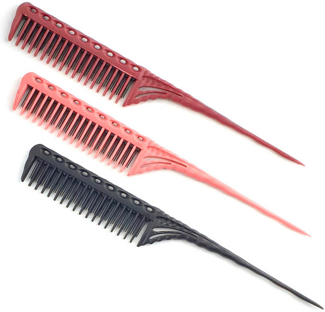 EZ 업스타일 카본 꼬리빗(YB-10) 215mm, YB-10, 블랙, 1개