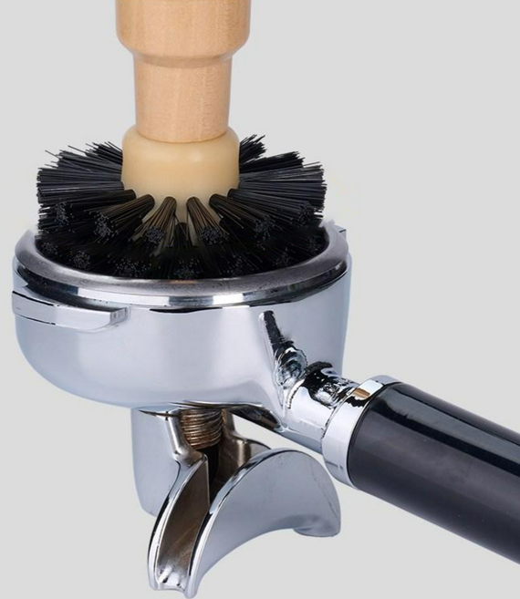 호파스 커피머신 포터필터 바스켓 청소솔 브러쉬, 58mm