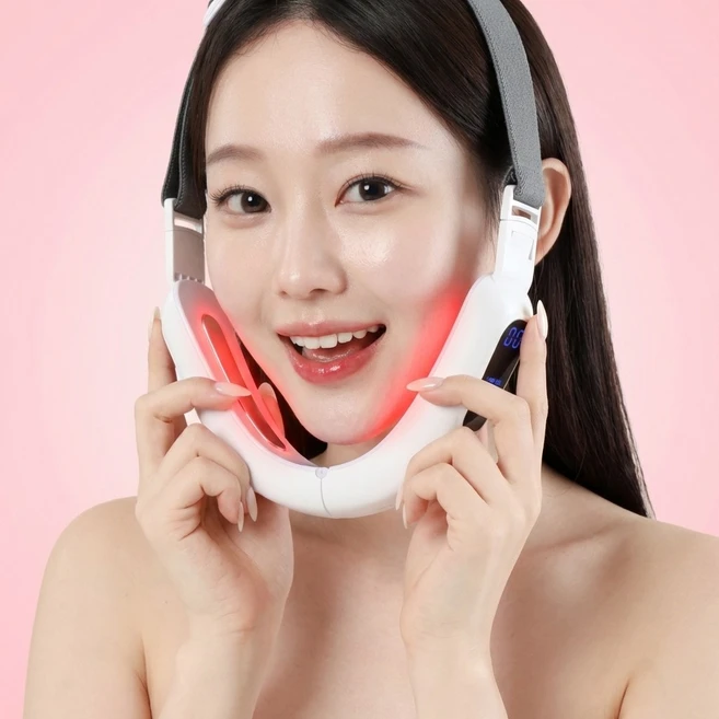 뷰티쁨 쁨모드 브이라인 홈케어 뷰티 디바이스 얼굴 마사지기 쉐이피 이중턱 에르고 리프팅기기 밴드 - 쿠팡