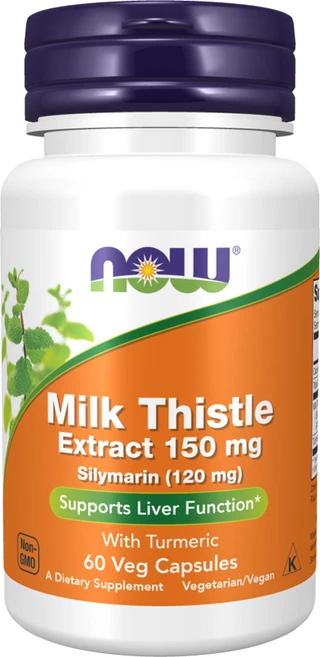 나우푸드 실리마린 밀크 시슬 추출물 터메릭 포함 150mg 베지 캡슐, 1개, 60정 - 쿠팡