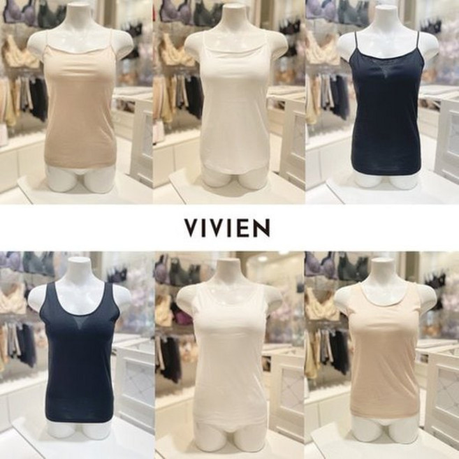 비비안 시그니쳐 면100 60수 여성기본런닝&끈나시런닝 6종세트 RU7390 RU7090 972803