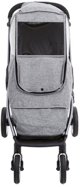 휴대용/디럭스 유모차 사계절 멜란지 방풍 모기장 방한 레인커버, 1개, 06.디럭스 멜란지 방풍커버