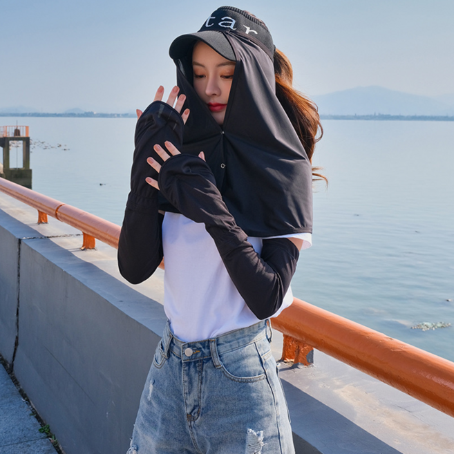 더홀릭 자외선 차단 외부활동 햇빛가리개 모자 사용시 더욱 좋고 뒷목 어깨 햇빛노출을 낮춰 골프 야외조깅 등 활용