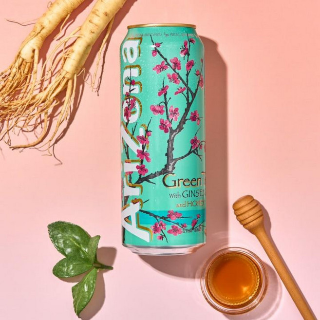 미국 빅사이즈 아이스티 아리조나 그린티위드진생허니티 대용량, 650ml, 1개