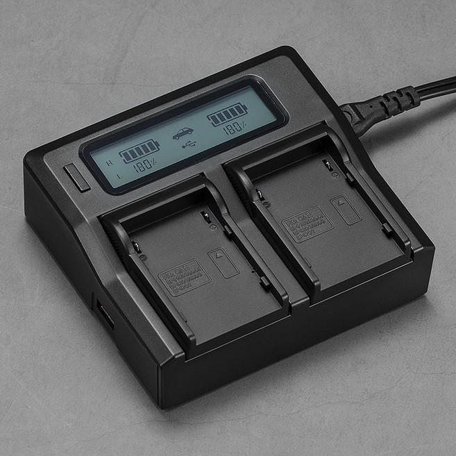 ZITAY 雙槽液晶顯示充電器 適用於 BP915 BP930 BP945 BP955 BP970G, 1個