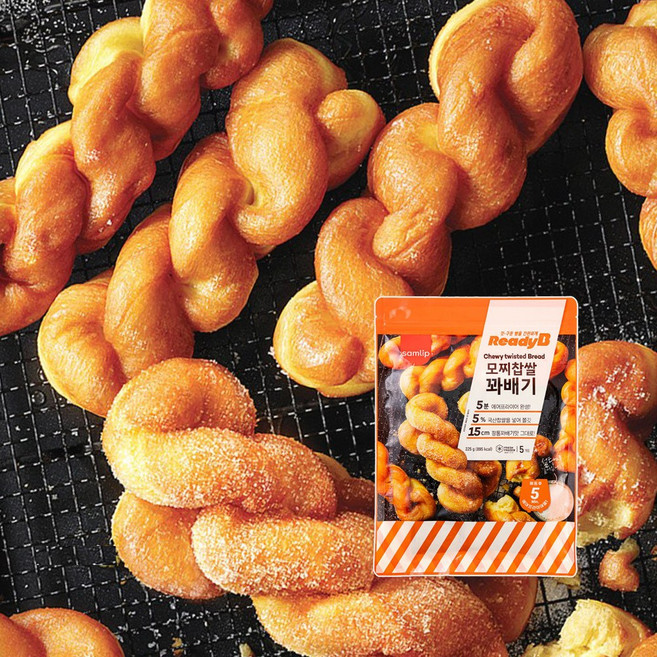 삼립 모찌찹쌀 꽈배기, 2개, 225g