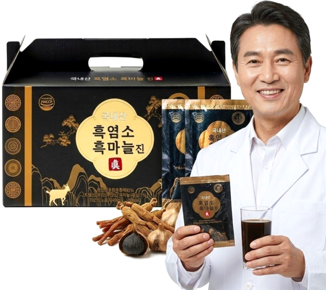 새솔 흑염소 흑마늘 진액 흑염소즙 엑기스, 30개, 70g