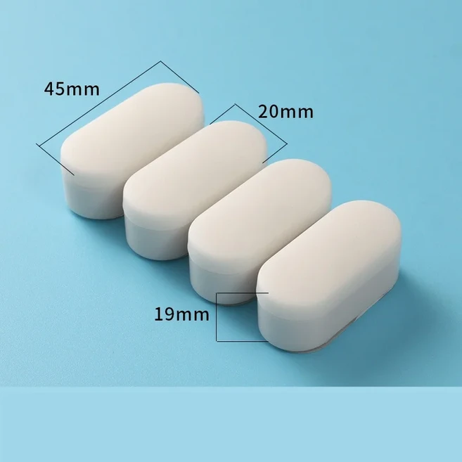 4개입 공용 변기 시트 강력한 보호 패드 - 비데 노인 및 임산부를 위한 미끄럼 방지 강력 접착 쿠션 욕실, 04 4pcs white 19mm