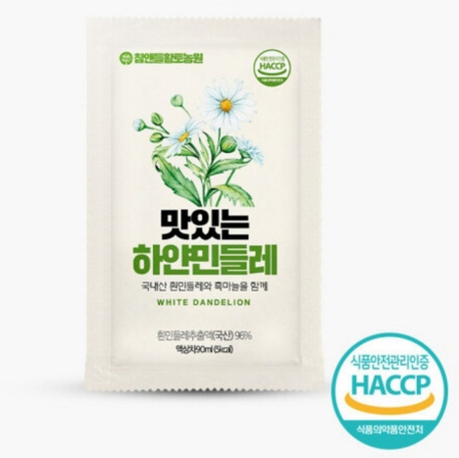 하얀민들레즙 90ml x 30포 진액 국산, 1