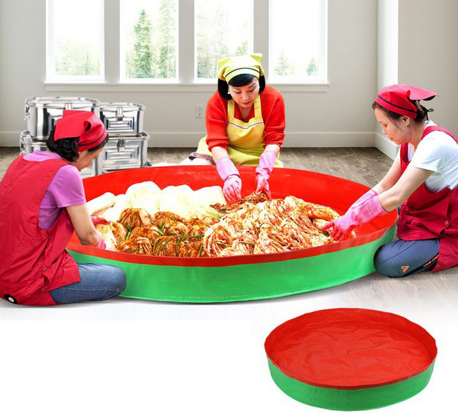 김치담기 방수매트 140 무봉제 버무리기작업 야외김장 대형깔개, 1개