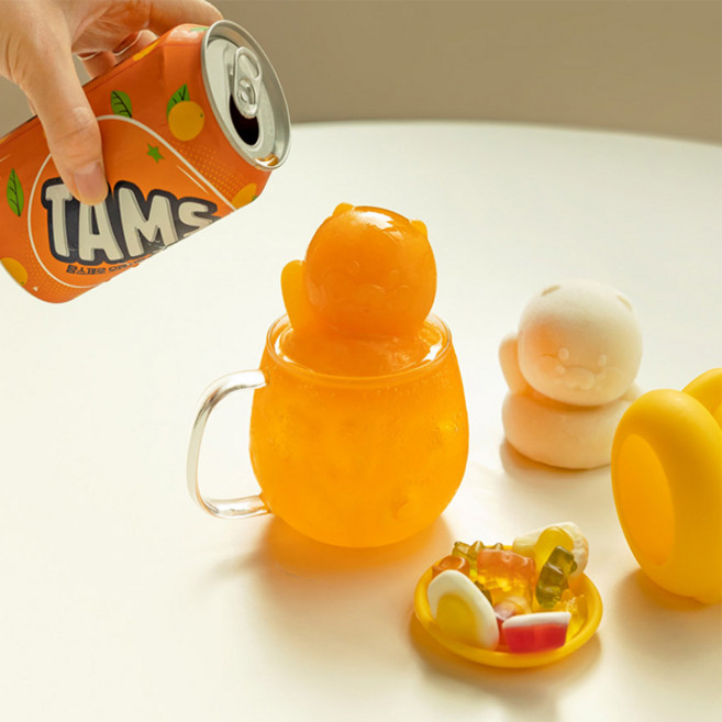 카카오프렌즈 하이볼 왕 얼음틀 아이스볼 메이커, 실리콘, 1개