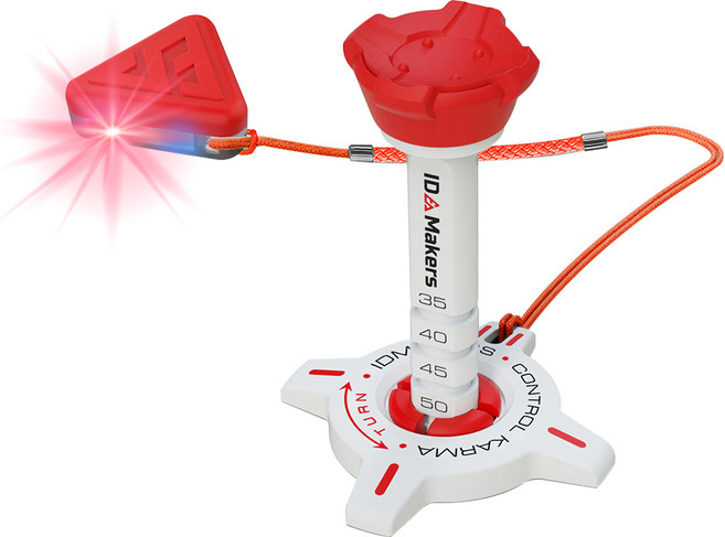 LED골프티 분실방지 티높이조절 컨트롤 카르마 골프티꽂이, 레드, 1개