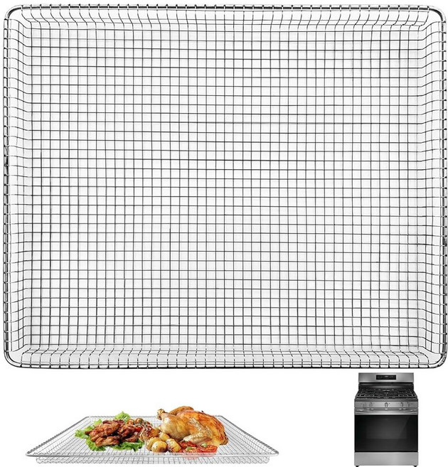 GWYSY frigidaire 토스터 에어 프라이어 컨벡션 오븐용 바스켓 교체품 47.4 x 38.2cm(18.4 15.2인치) 메시 오븐 랙 스테인리스 스틸 와이어 액세서리, GWYSY frigidaire 토스터 에어 프라이어 컨