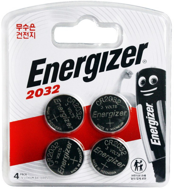 에너자이저 리튬건전지 2032 1카드 (4개입), 1세트, 4개입