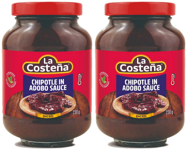 라 코스테냐 멕시칸 스타일 치포틀 아보도소스 La Costena Mexican Chipotle In Adobo Sauce, 230g, 2개