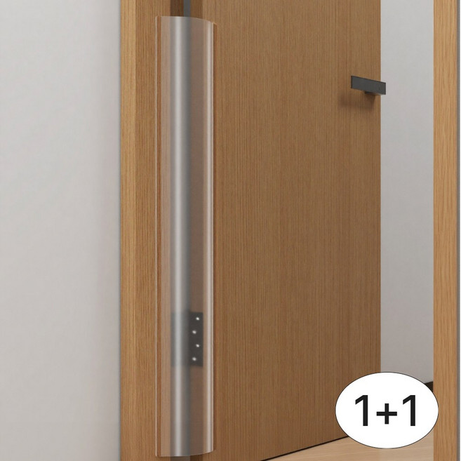 홈앤라이트 문 손끼임 방지 문틈 안전커버, 2개, 투명