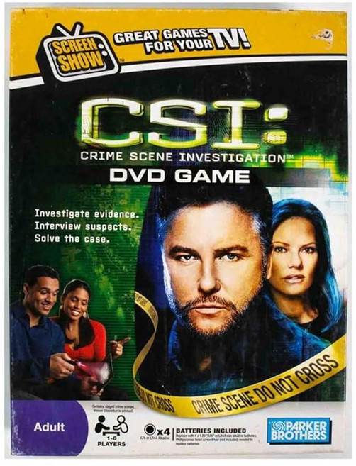 Parker Brothers CSI DVD Game