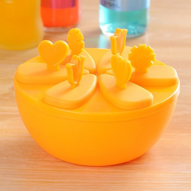 구슬 아이스크림 메이커 터키 만들기 소프트 기계 젤라또 머신 철판68 셀 원형 54, 6 그리드 오렌지, 1개